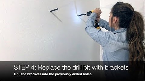 Floating Shelf Brackets that Fit in your Drill- Easiest to Install Brackets
