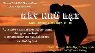 HTTL VĨNH PHƯỚC - Chương Trình Thờ Phượng Chúa - 25/09/2022