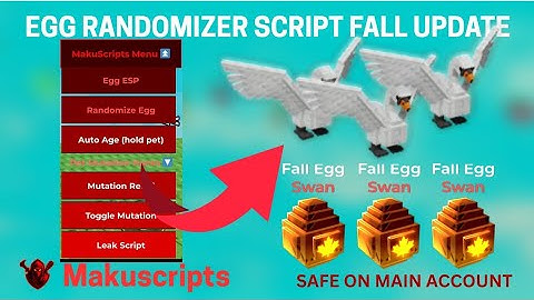 [NEW FALL UPDATE] 🍁 Egg Randomizer + Pet Spawner 🍂 Grow A Garden Script (MakuScripts)