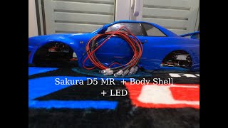 Sakura D5 MR  + Body Shell + LED