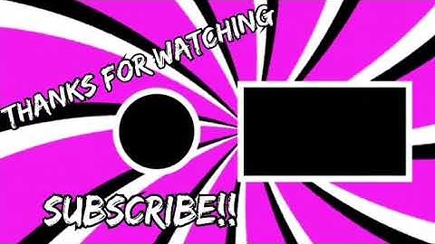 My new intro and outro maybe
