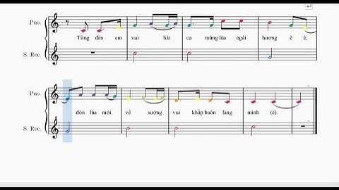 BÀI THỰC HÀNH SỐ 3 NHẠC CỤ GIAI ĐIỆU (LỚP 6 CTST) - SÁO RECORDER THỔI ĐỆM BÀI ĐI CẮT LÚA