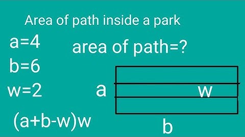#shorts Area of a path inside a rectangular park