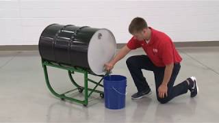 Easy-Steer Drum Cradle for 55 Gallon Steel Drums 