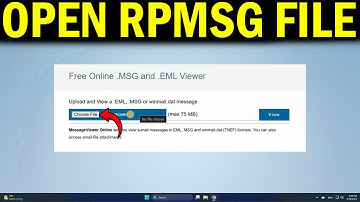 How To Open RPMSG File Without Outlook