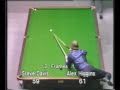 Unusual shot by Alex Hurricane Higgins to beat Steve Davis - Snooker