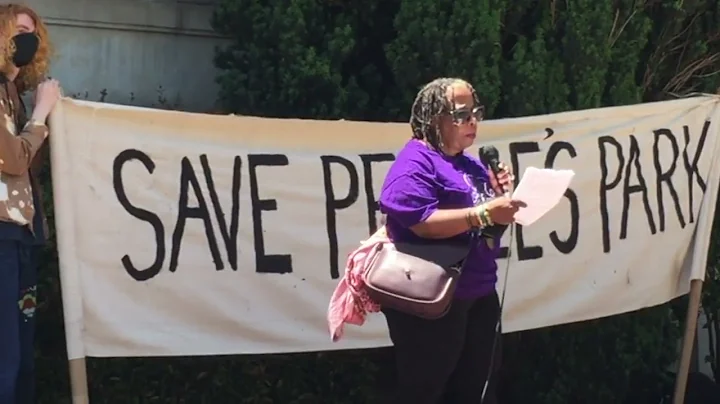 Cheryl Davila speaks out to save Peoples Park in B...