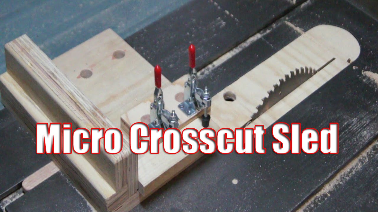 micro crosscut table saw sled - youtube