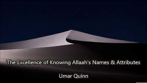 The Excellence of Knowing Allaah