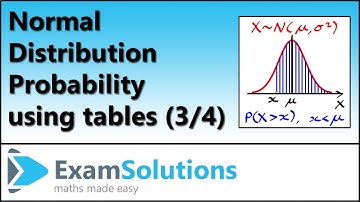 Normal Distribution | Calculating Probability using Tables (3 of 4)
