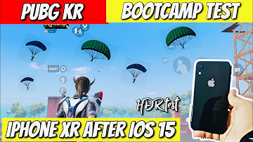 iPhone XR iOS 15 Beta Pubg Kr Bootcamp Test in HDR Extreme🔥|Lag Fixed?