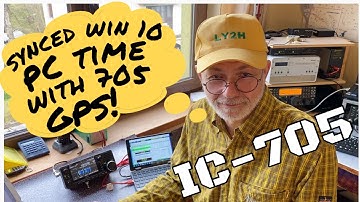 How to sync your Win10 laptop PC time using ICOM IC-705 GPS receiver, quick and easy!