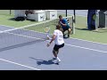 Stefanos tsitsipas vs apostolos tsitsipas lentranement de tennis  lacadmie