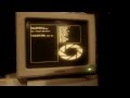 Portal "Still Alive" ending credits on a real amber monochrome monitor