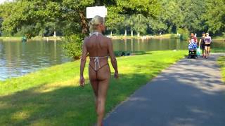 Walk in Black White Micro Bikini