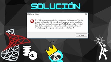 SOLUCIÓN SQL SERVER : This SQL Server setup media does not support the lenguage of the OS or does ..
