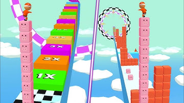 Cube Surfer Gameplay all Level Android,iOS Mobile Walkthrough Mobile Game New Update Levels