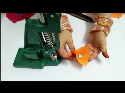 fabric बटन बनाने का सबसे आसान तरीका सीखें //how to make buttons with machine very easy method