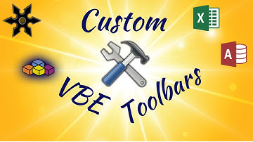How to Create a Custom Visual Basic Editor Toolbar