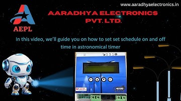 How to set schedule on and off time in astronomical street light controller #streetlightcontrol