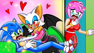 Rouge Crazy For Sonic - Sonic & Amy Rose Compilation | Sonic The Hedgehog 2 Animation
