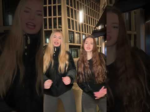 blonde and brunette