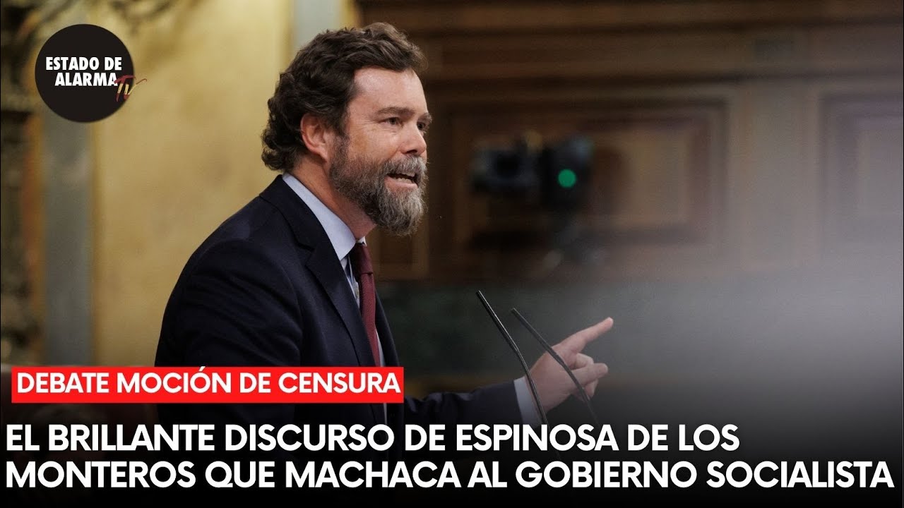 El brillante DISCURSO de Espinosa de los MONTEROS que MACHACA al ...