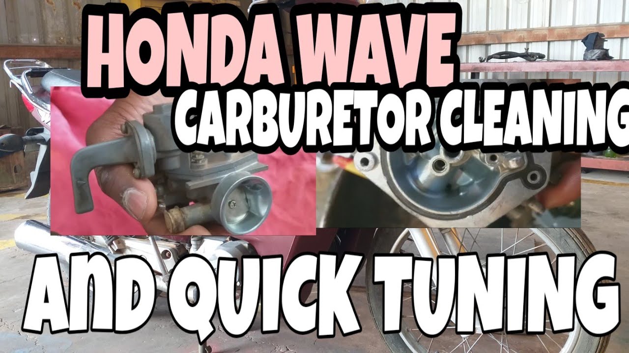 Honda Wave 100 Carburetor Cleaning Quick Tuning YouTube