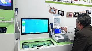 Huasheng Medical Manufacturer Lifestyle Checkpoint Health Monitor Kiosk with Printer HS-V600