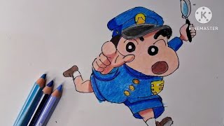 How to draw shichan from crayon shichan easy drawing for kids