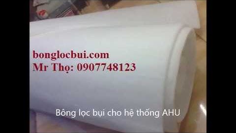 Bông lọc bụi cho AHU
