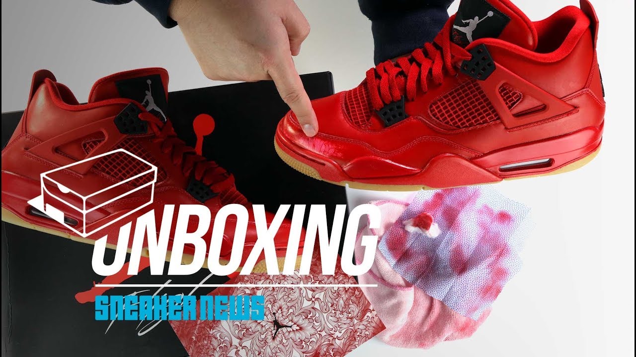 jordan 4 red gum bottom