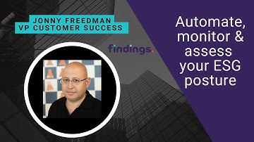 Automate, monitor and assess your ESG posture