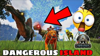 ARK SURVIVAL EVOLVED : CAPTURING A ISLAND FOR T-REX AND SPINO ! | DAY 19 FJORDUR