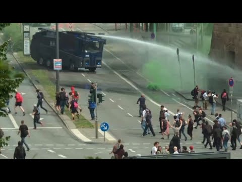 Violentas manifestaciones anti-G20 en Hamburgo