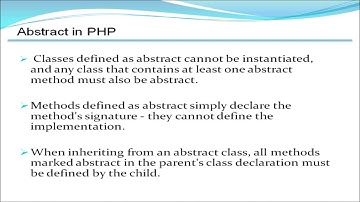 Abstract class and method in PHP Hindi
