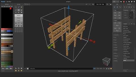 Wood shader for MagicaVoxel