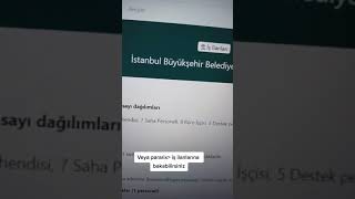 İstanbul Büyükşehir Belediyesi Personel Alımı