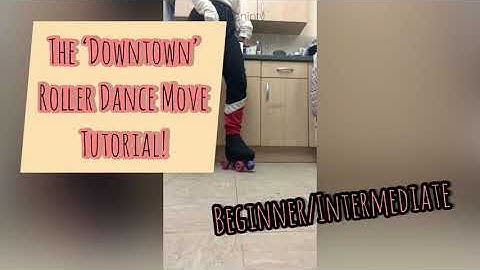HOW TO DO THE DOWNTOWN ON ROLLER SKATES - Simple Skating TUTORIAL ✨ Beginner/Intermediate breakdown!