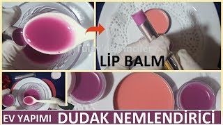 NEMLENDİRİCİ DUDAK BALMI YAPIMI & LİP BALM YAPILIŞI-Kendin Yap- DUDAK BAKIMI GÜZELLİK BAKIM Resimi