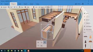 How to Design a Cafe using 3D Builder (2018 Part1) screenshot 4