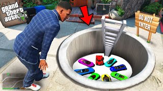 GTA 5 : I Found A SECRET SUPERCAR BASE Under Franklin House.. (GTA 5 Mods)