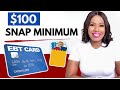 PANDEMIC EBT: &quot;NEW&quot; $100 SNAP MINIMUM + 120 SUMMER PEBT, HOT FOOD ACT, FARM BILL SNAP BACKLOG &amp; MORE