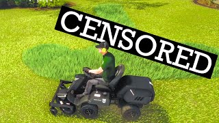 Cutting Grass in the MOST EFFICIENT way! Lawn Mowing Simulator!