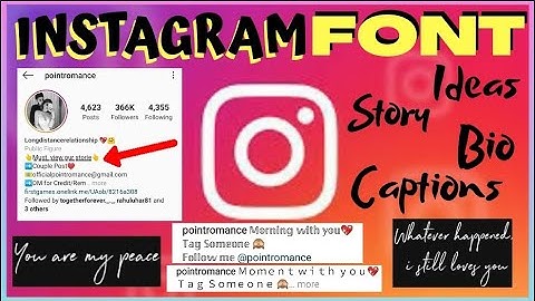 How to change instagram font style for Bio , Caption & Stories | Make Instagram profile look cool