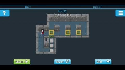 Push the Box (Sokoban) level 19