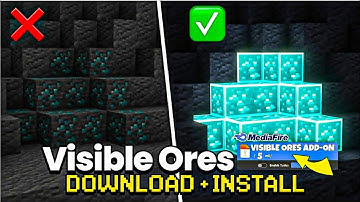 🔥 Best Glowing Ores Addon for Minecraft PE 1.21+ | Outlined Ores Pack 2025