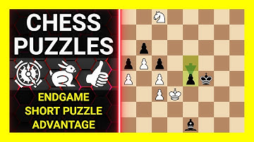 Chess Puzzles to Practice. Themes: Endgame, Short puzzle, Advantage. Learn Chess