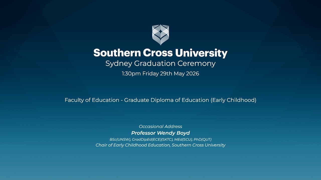 Sydney Graduation Ceremony 1.30pm 29th May 2026 - YouTube
