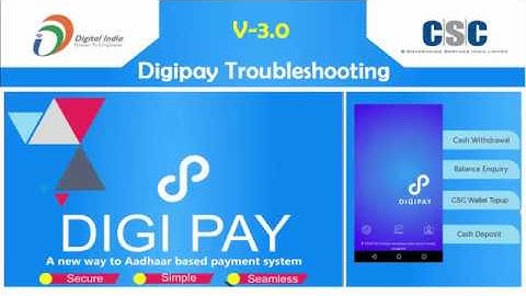 Digipay 3 0 Troubleshooting